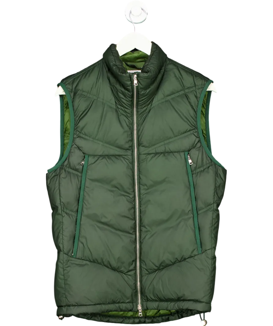 Orlebar Brown Green Acosta Quilted Shell Down Vest UK S